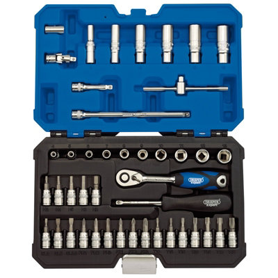 Set De Douilles Hexagonales Métrique Draper 44 Pièces – 1/4″ Avec Longues Et Standard 16446