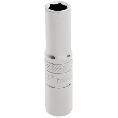 Draper 1/4" Square Drive Hi-Torq 6 Point Deep Socket 7mm 32661