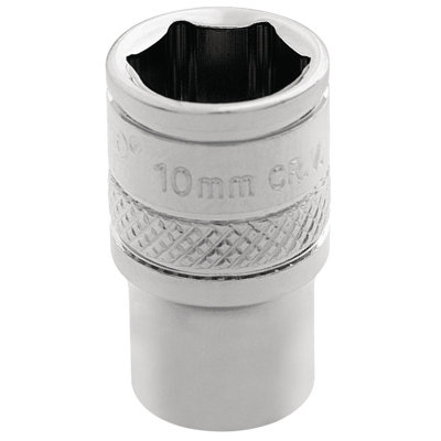 Draper 1/4" Square Drive Hi-Torq 6 Point Socket 10mm 32562