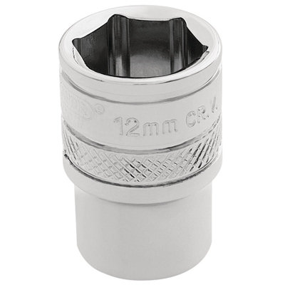 Draper 1/4" Square Drive Hi-Torq 6 Point Socket 12mm 32569