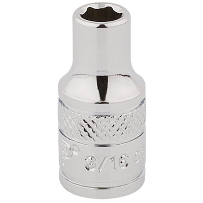 Draper 1/4" Square Drive Hi-Torq 6 Point Socket 3/16" 48345