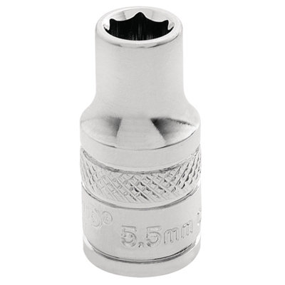 Draper 1/4" Square Drive Hi-Torq 6 Point Socket 5.5mm 32449
