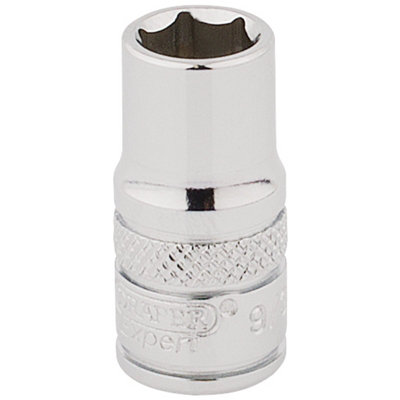 Draper 1/4" Square Drive Hi-Torq 6 Point Socket 9/32" 48567