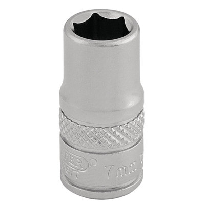 Draper 1/4" Square Drive Socket 7mm 16511