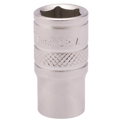 Draper 1/4" Square Drive Socket 9mm 82143