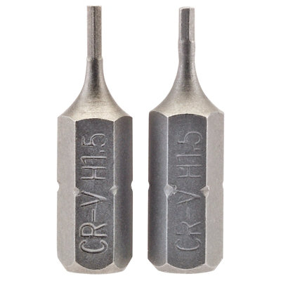 Embout Tournevis Hexagonale Draper 2mm - 1/4" Hex, 50mm Lot De 2