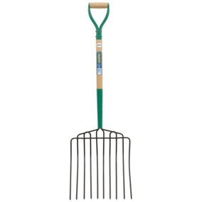 Draper  10 Prong Manure Fork with Wood Shaft and MYD Handle 63578