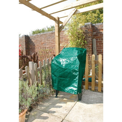 Draper 12914 Heavy Duty Garden Chair Stack Green Cover 600mm - 100mm OC14 - 3