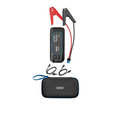Draper 12V Lithium Jump Starter with Digital Display, 2000A 23741