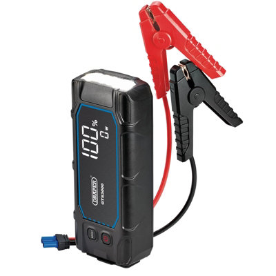 Draper 12V Lithium Jump Starter with Digital Display, 3000A 23742