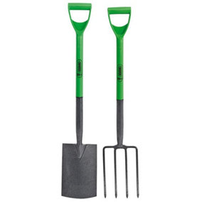 Draper 16566 Gardening Spade & Fork Set Garden Digging Set Carbon Steel Shovel