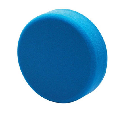 Draper 180mm Polishing Sponge Medium Hook and Loop Blue 18cm 7 Inch 01788