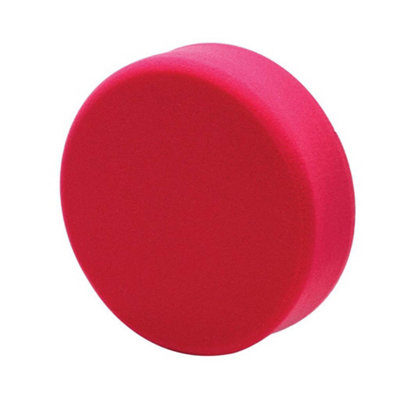 Draper 180mm Polishing Sponge Ultra Soft Hook and Loop Red 18cm 7 Inch 01786