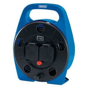 Draper 2 Way Cable Reel with LED Worklight, 10m 99294