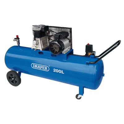 Draper  200L Belt-Driven Air Compressor, 2.2kW/3hp  55315