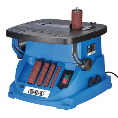 Draper 230V Oscillating Spindle Belt Sander 450W Tilting Table Dust ...
