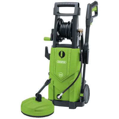 Draper 230V Pressure Washer, 2,200W, 165Bar, Green 03095 | DIY at B&Q