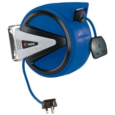 Draper 230V Retractable Electric Cable Reel, 20m 15052