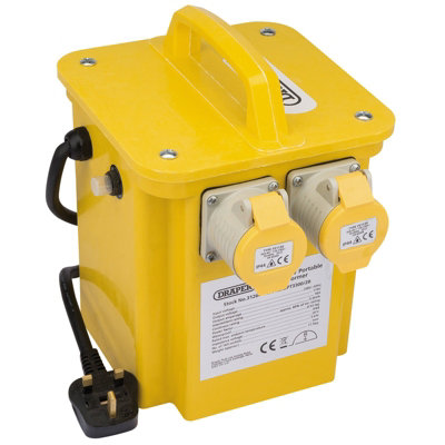 Draper  230V to 110V Portable Site Transformer, 3.3kVA 31264