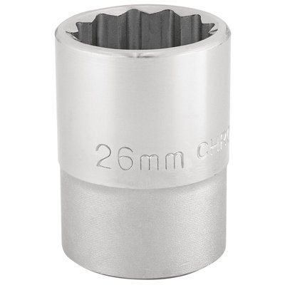 Draper 3/4" Square Drive 12 Point Socket 26mm 16694