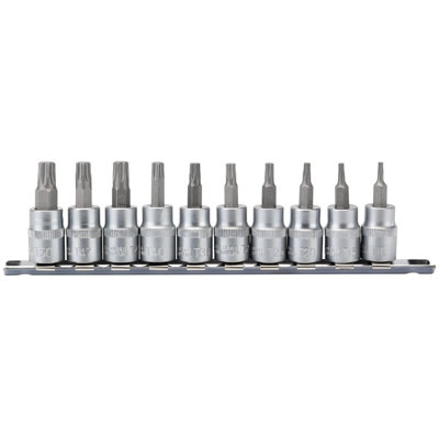 Draper 3/8" Sq. Dr. 48mm Long Draper TX-STAR Socket Bit Set 10 Piece 16309