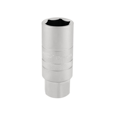 Draper 3/8" Square Drive 12mm Thread 6 Point Satin Chrome Spark Plug Socket 18mm Socket 16776