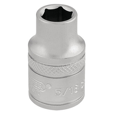 Draper 3/8" Square Drive 6 Point Imperial Socket 5/16" 16549