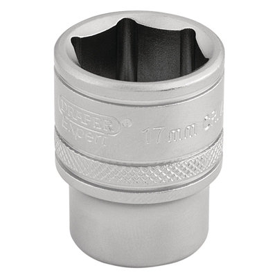 Draper 3/8" Square Drive 6 Point Metric Socket 17mm 16543