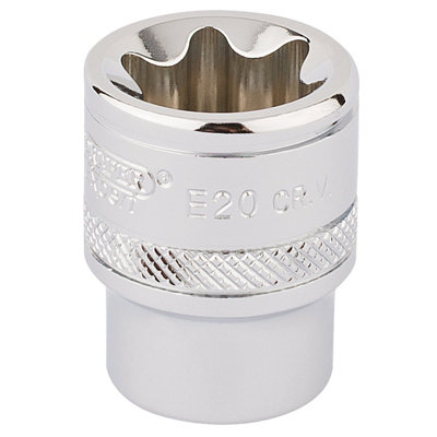 Draper 3/8" Square Drive Draper TX-STAR Socket E20 34265