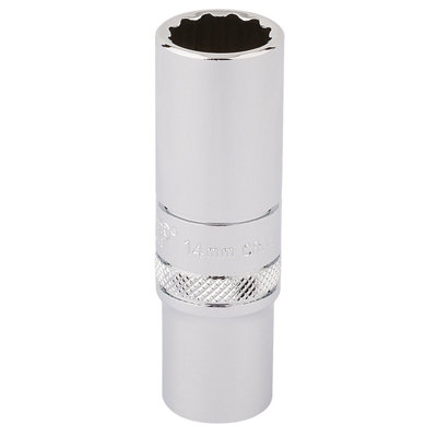 Draper 3/8" Square Drive Hi-Torq 12 Point Deep Socket 14mm 32955