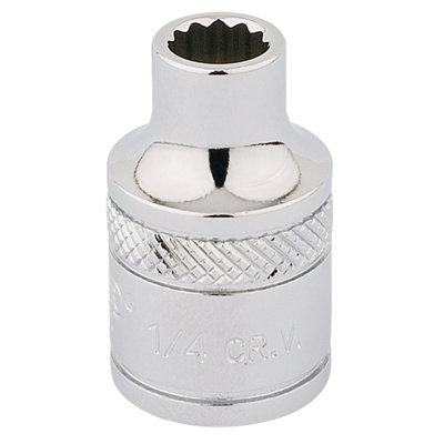 Draper 32822 Douille Métrique 12 Mm Hi-Torq 12 Points - Entraînement Carré 3/8" - Acier Chrome Vanadium