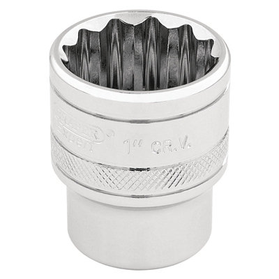 Draper 3/8" Square Drive Hi-Torq 12 Point Socket 1" 49484