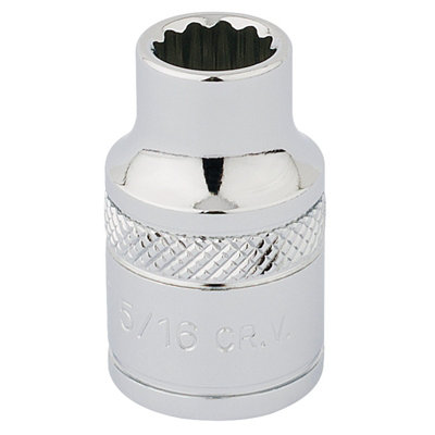 Draper 3/8" Square Drive Hi-Torq 12 Point Socket 5/16" 49016