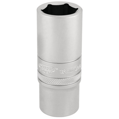 Draper 3/8" Square Drive Hi-Torq 6 Point Deep Socket 18mm 17545