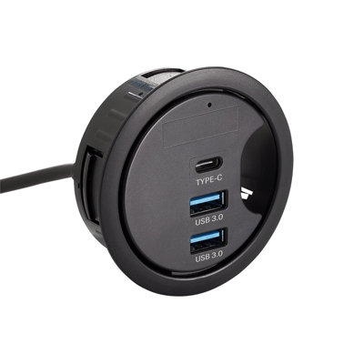 Draper 3-Port In-Desk USB 3.0 Hub with 2 x USB A & 1 x USB C 08356 Price Comparisons | Compare The Build