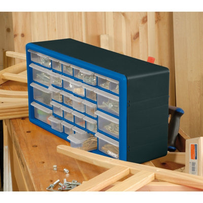 Draper 30 Drawer Parts Organiser Tool Storage Cabinet Wall Mount Workshop