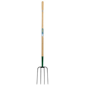 Draper  4 Prong Manure Fork with Wood Shaft 63579