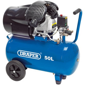 Draper  50L Direct Drive V-Twin Air Compressor, 2.2kW/3hp 29355