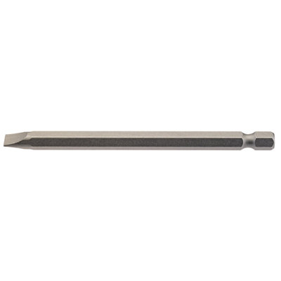 Draper 6.5mm 1/4" Hex. Plain Slot Insert Bit 100mm Long x 1 64351