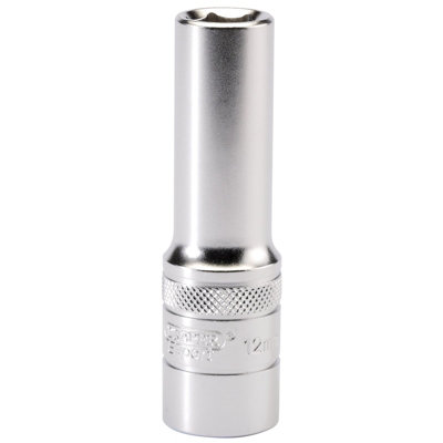 Draper 6 Point Metric Deep Socket, 1/2" Sq. Dr., 12mm 16643