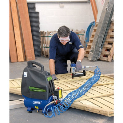 Draper 6L Oil-Free Air Compressor, 1.1kW/1.5hp 24974