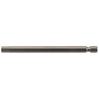 Draper 6mm 1/4" Hex. Hexagonal Insert Bit 100mm Long x 1 64375
