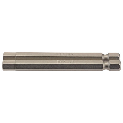 Draper 6mm 1/4" Hex. Hexagonal Insert Bit 75mm Long x 2 64340