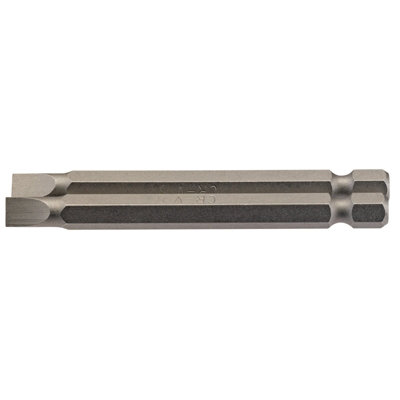 Draper 6mm 1/4" Hex. Plain Slot Insert Bit 75mm Long x 2 64308
