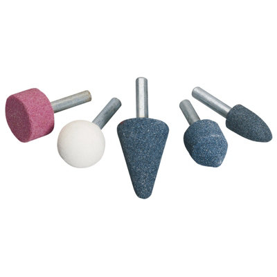 Draper 6mm 1/4 Inch Shank Grinding Point Stones 5 Piece Rotary Tool Set 49301