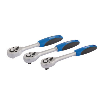 Draper 72-Tooth Reversible Soft Grip Ratchet Set (3 Piece) 05911