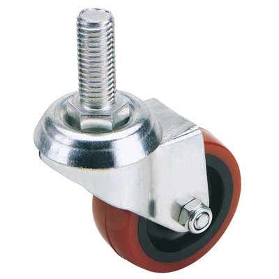 Draper 75mm Dia. Swivel Bolt Fixing Polyurethane Wheel - S.W.L. 70Kg 65515