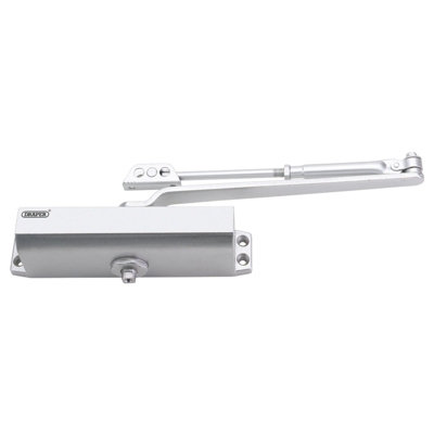 Draper Adjustable Automatic Door Closer for Doors Between 40kg and 65kg 62892