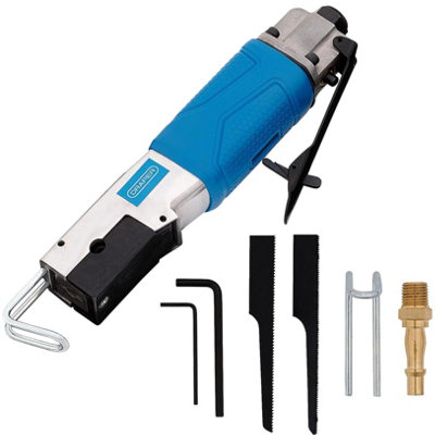 Draper Air Body Saw with Soft Grip Handle, Safety Trigger and Two Blades