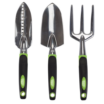 Draper Aluminium Hand Fork and Trowel Set (3 Piece) 08992